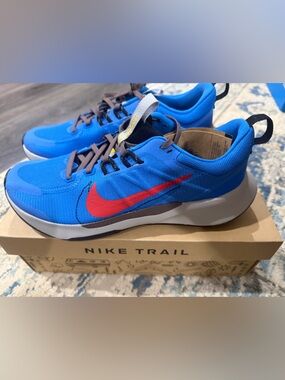 Nike Blue and Red Juniper Trail 2NN Running Shoes